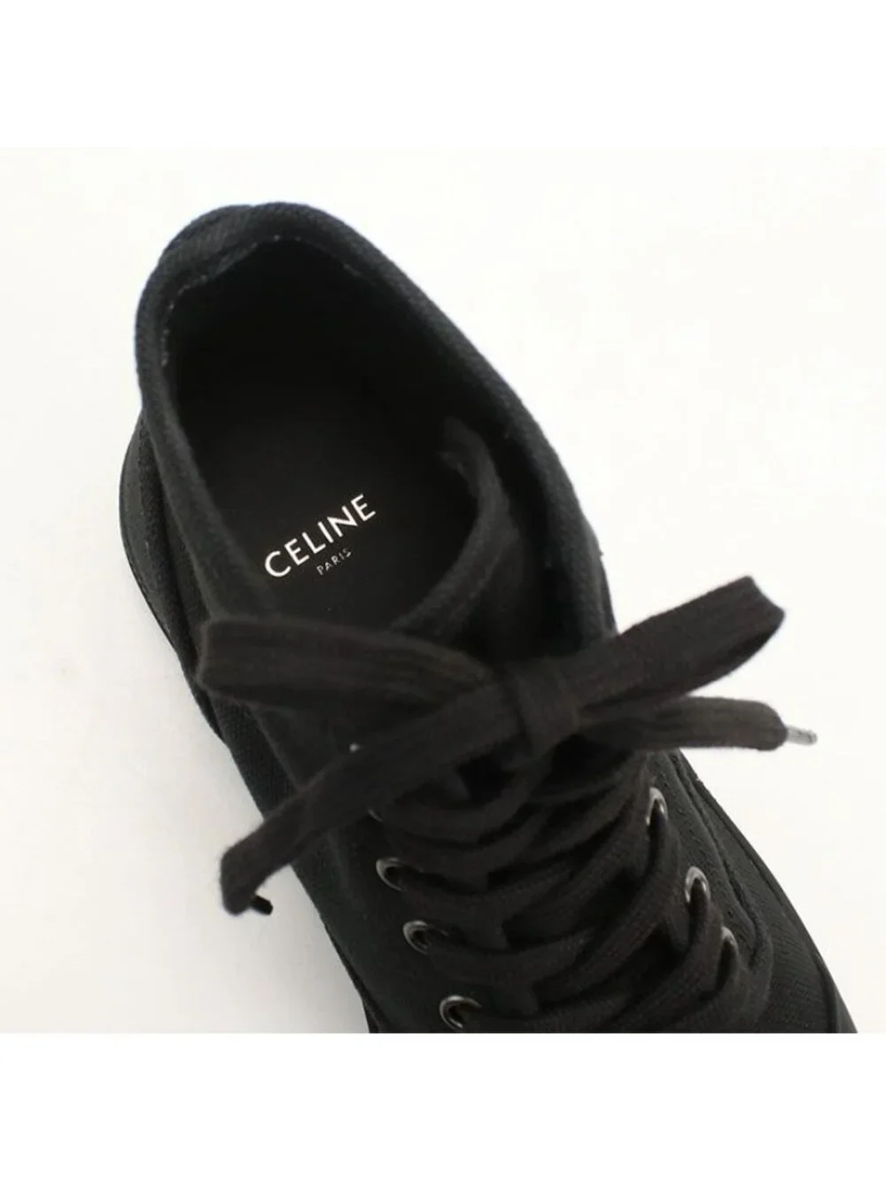 Celine High Cut Sneakers Canvas